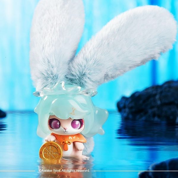 Caixa cega copo coelhos dreamland viagem série mistério caixa bonito ação anime figura kawaii modelo designer boneca presente brinquedos 230901