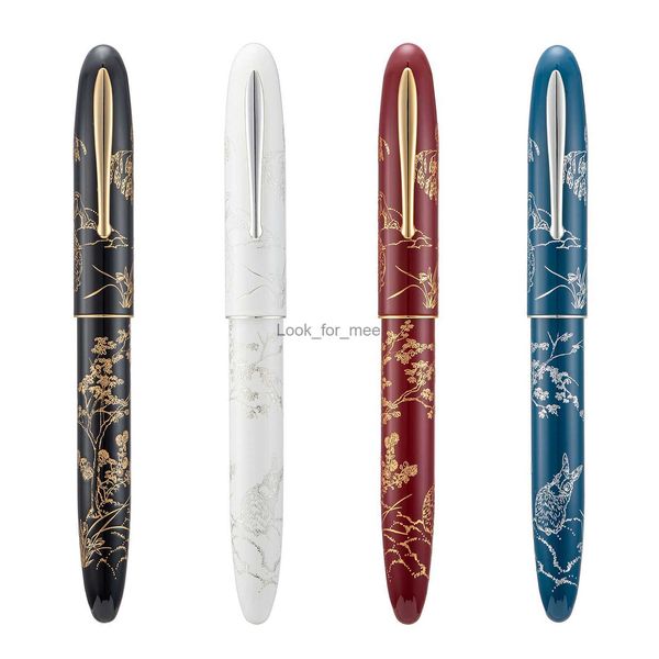 Penne stilografiche Hongdian N23 Penna stilografica 2023 Rabbit Year Limited Carving EF / Coltello lungo Pennino medio Penna per scrivere per regalo da collezione HKD230904