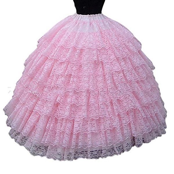 2018 Neue Ankunft Gehäkelter Brautpetticoat Ballkleid Brautkleider Petticoats Sechs Krinoline-Rock Unter Brautkleidern Hohe Qualität275h