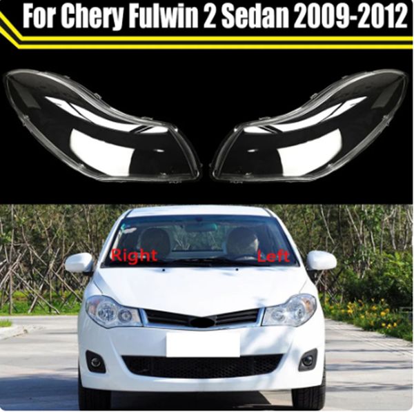 Auto Fall Scheinwerfer Kappen Für Chery Fulwin 2 Limousine 2009-2012 Scheinwerfer Objektiv Abdeckung Lampenschirm Kopf Lampe Licht glas Shell