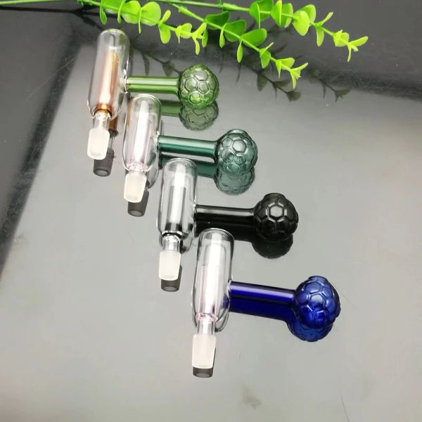 Glaspfeife Wasserbongs Farbfußballfilter Glaskesselrohrzubehör 10mm 23 LL