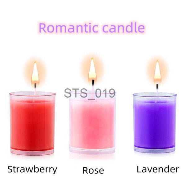 Altri articoli per la salute e la bellezza Fragranza alla rosa, fragola e lavanda SM Flirtare Candele di cera a bassa temperatura Per adulti per coppie Candele stile romantico Ins x0904