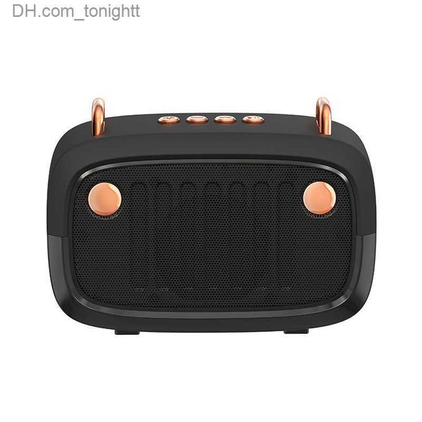 Alto-falantes portáteis Alto-falante sem fio com suporte para cartão TF USB Drive Playback Mini Bluetooth Speaker Surround Subwoofer Estéreo Home Car Portátil Retro Q230904