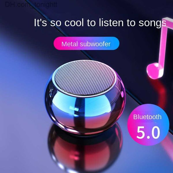 Alto-falantes portáteis coloridos sem fio bluetooth alto-falante mini alto-falante grande volume portátil pequeno tws série subwoofer q230904