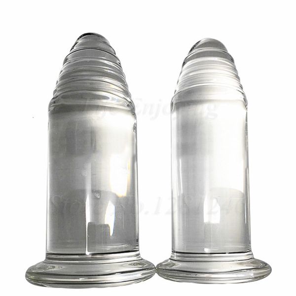 Vibradores tamanho grande vidro anal butt plug enorme cristal vibrador grande talão pênis adulto feminino masturbação brinquedo sexual para mulheres homens gay 230901