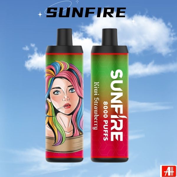 Atacado mais vendido Sunfire original 8k 9K Puff mais de 7000 6000 Ecig Dtl Mesh Mesh bobina Puff 18ml e líquido preenchido Pen Vape Pen Big 8k Puffs Factory Preço da fábrica