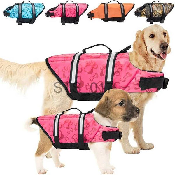 Hundebekleidung, Sommer-Hunde-Schwimmweste, Hai-Haustier-Schwimmweste und Hundekleidung, Hunde-Sicherheitsbadebekleidung, Sicherheits-Schwimmanzug für kleine, mittelgroße und große Hunde x0904