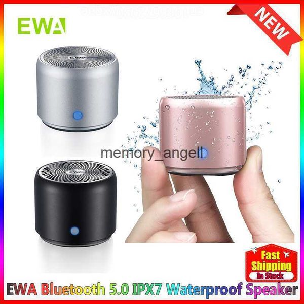 Tragbare Lautsprecher EWA A106 Pro Mini-Bluetooth-Lautsprecher mit individuellem Bassstrahler, IPX7 wasserdicht, super tragbare Lautsprecher, im Reiseetui verpackt HKD230904