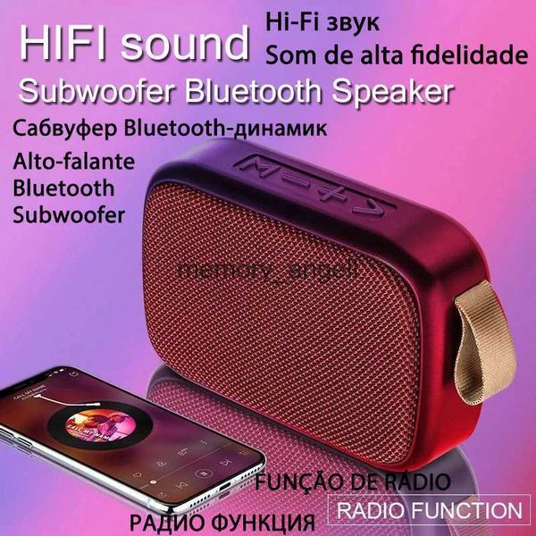 Tragbare Lautsprecher Mini Radio FM Tragbare Drahtlose Caixa De Som Bluetooth Lautsprecher Musik Sound Box Blutooth Für Subwoofer Hifi Bass Blootooth Bocina HKD230904