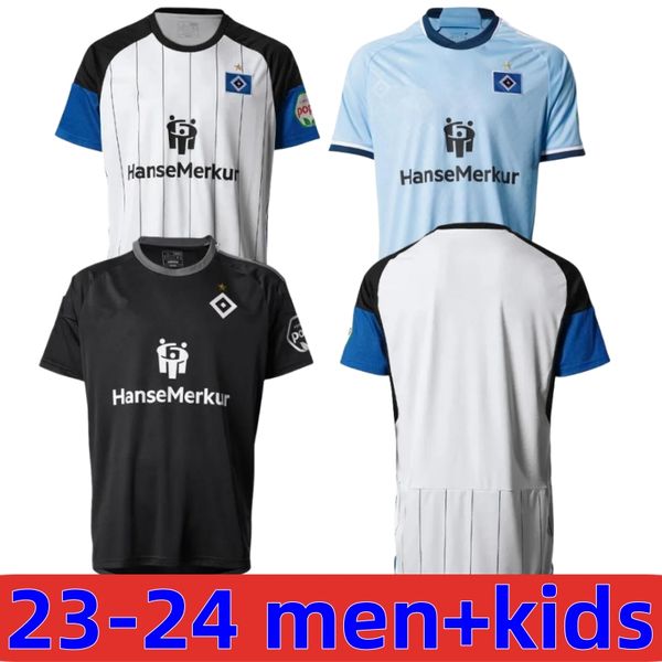 2023 Hamburger SV Fußballtrikots VAGNOMAN ONANA LEIBOLD 23 24 REIS KITTEL GLATZEL DUDZIAK HSV Männer Kinder Kit Fußballtrikots Uniformen