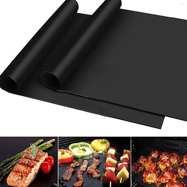 Werkzeuge 2PCS Hochtemperatur-Grillmatte Antihaft-BBQ-Grillpapier Zuhause und im Freien praktisch