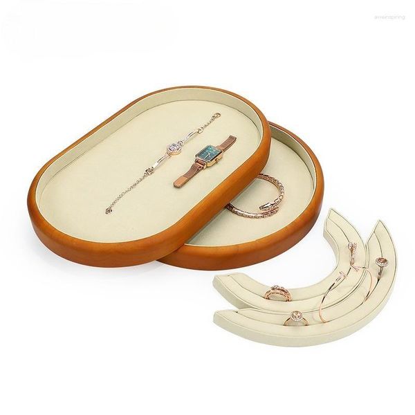 Astucci per gioielli Vassoio da esposizione in legno Espositore per collane e bracciali Anelli Custodia per inserti per cassetti organizer per orecchini