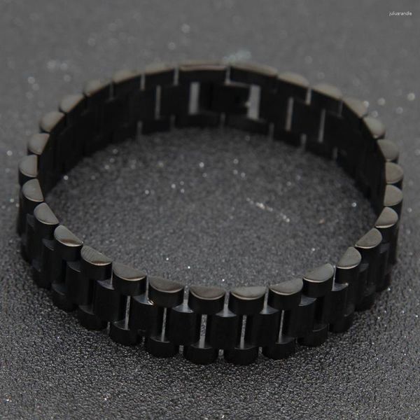 Link pulseiras chegou moda masculina hip hop 316l relógio de aço inoxidável pulseira masculina jóias festa rock presentes