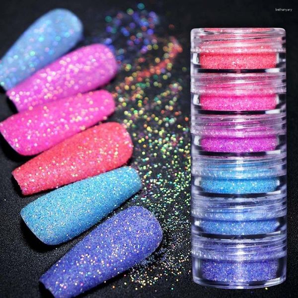 Nagelglitzer, holografisches Mikropulver, Süßigkeiten, gemischte Zuckerfarben, Kunstpigment, DIY-Zubehör