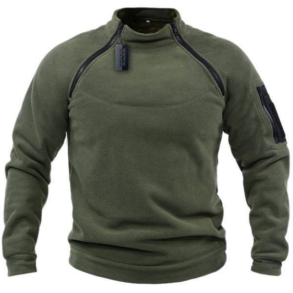 Männer Jacken US Taktische Outdoor Jacke Jagd Kleidung Warme Reißverschlüsse Fleece Pullover Mann Winddicht Frühling Winter Mantel Thermo Unterwäsche 230901