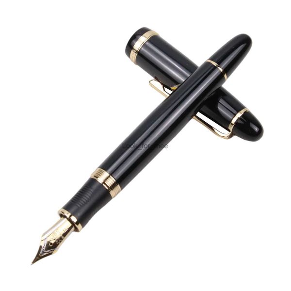 Füllfederhalter Metall Jinhao X850 Füllfederhalter Schwarzgold EF F Iridiumfedern Schulbedarf Büro Business Schreiben Tintenstifte Geschenk Schreibwaren HKD230904