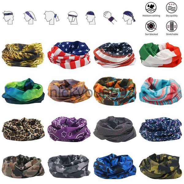 Sciarpe con ciondolo Copricapo colorato Sciarpa da trekking con griglia a righe floreali vintage per donna Maschera tubolare Bandana multifunzionale Ghetta per il collo x0904