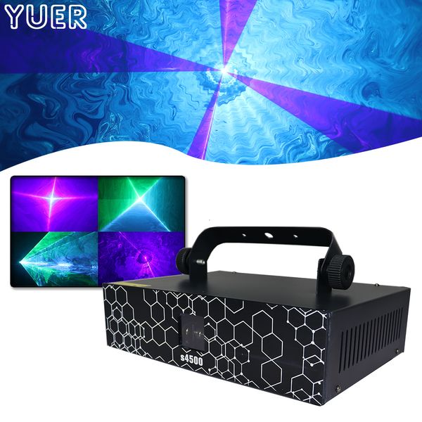 Outros suprimentos para festas de eventos Lampu Laser Animasi Penuh Warna 4 5W DMX512 20Kpps Tahap Pemindaian Menunjukkan Pola Proyektor para DJ Disko Led Pesta Musik Ba 230904