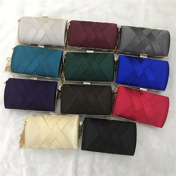 Borse moda Donna Pochette in metallo Borse mini borsa da sera per feste di alta qualità 7 colori disponibili Accessori da sposa moda286z