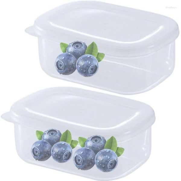 Sacos de armazenamento Caixa de geladeira com tampa Suporte de alimentos empilhável de grande capacidade para armário de geladeira