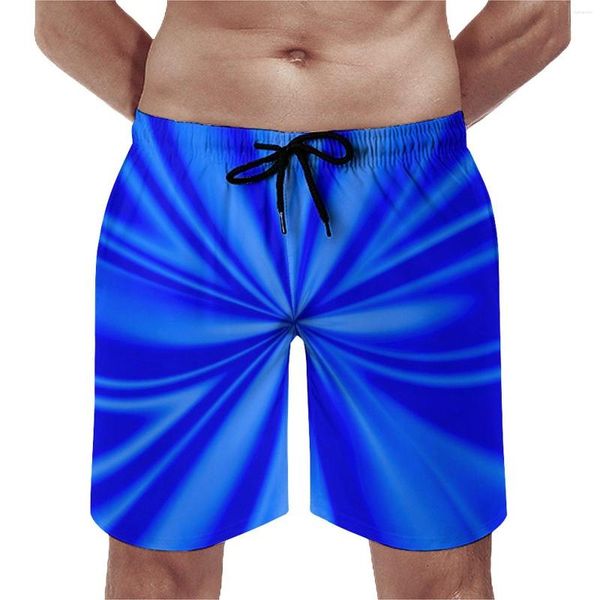 Pantaloncini da uomo Blu Tie Dye Board Stampa floreale astratta Moda Spiaggia Grafica maschile Sport Surf Tronchi ad asciugatura rapida Regalo