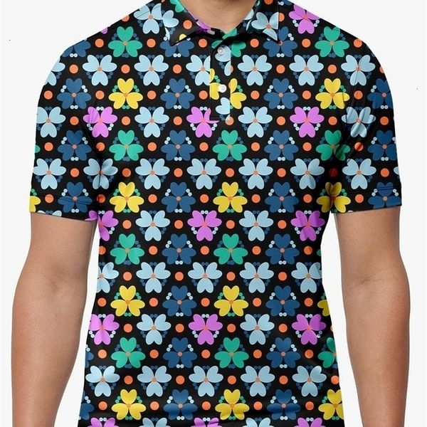 Polos pour hommes Golfeur moderne V2 Polo T-shirts Art Print Trending Shirt Summer ShortSleeve Vêtements personnalisés 230901