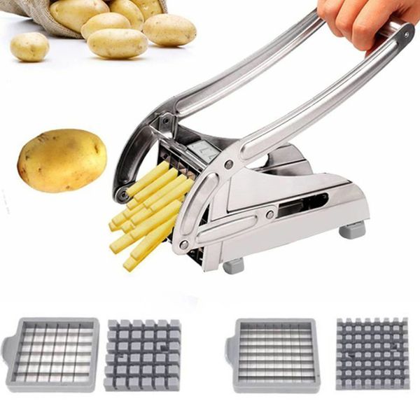Utensili per frutta e verdura Tagliapasta per patate in acciaio inossidabile Macchina per patatine fritte per gadget manuali da cucina 230901
