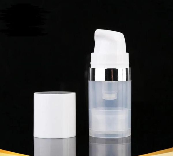 5 ml, 10 ml, 15 ml, leere, nachfüllbare Flaschen, Airless-Kosmetikbehälter, Reise-Kunststoff-Airless-Vakuumpumpenflasche, Musterverpackung