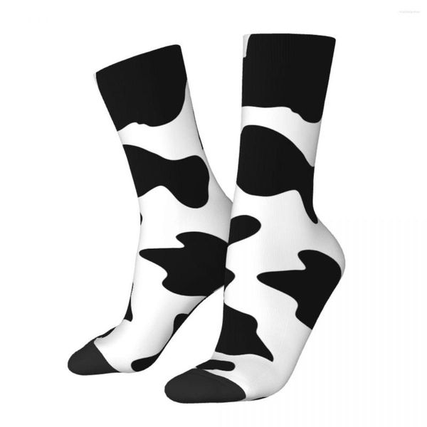 Мужские носки, забавные новые винтажные носки с изображением коровы в стиле Харадзюку, хип-хоп, сумасшедшие носки, подарочный узор с принтом