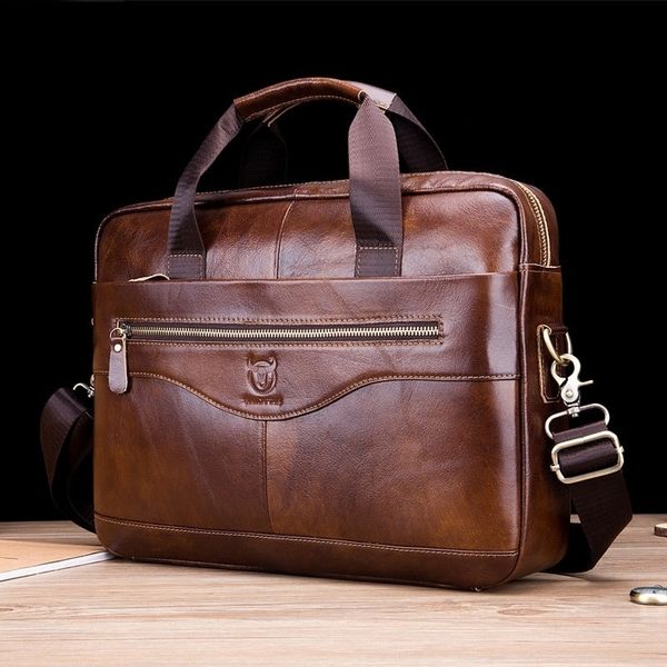 Портфели Мужской портфель из натуральной яловой кожи Деловая сумка для ноутбука y230901