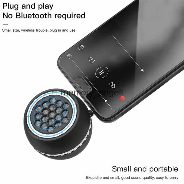 Taşınabilir Hoparlörler Mini Kablosuz Hoparlör Subwoofer HIFI Taşınabilir 3D Stereo Universal 3.5mm Jack Hoparlör İPhone tablet dizüstü bilgisayar akışı için HKD230904