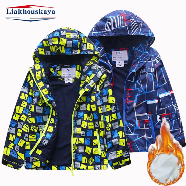 Jaquetas Crianças Jaqueta Para Menino Crianças Desgaste Meninos Windbreaker Outono Bebê À Prova D 'Água Interna Polar Fleece Casaco Outwear Submáquina 230904