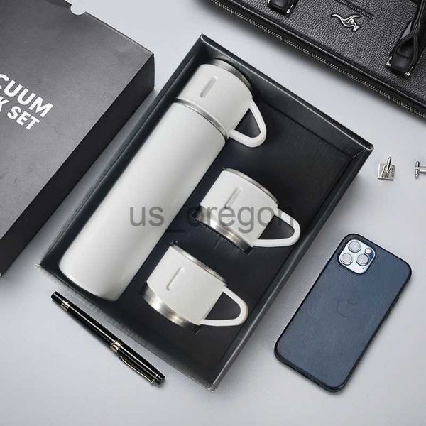 Thermos da 500 ml Doppio strato in acciaio inossidabile Leak_Proof Thermos sottovuoto Bicchiere da caffè Tazza da viaggio Viaggio d'affari Bottiglia d'acqua Spedizione gratuita x0904