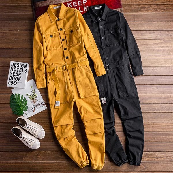 Frühling und Herbst Männlichen Denim Anzug Overall HipHop Overalls Jeans Anzüge Hübsche Neun-punkt Hosen Große Größe Kostüme271J