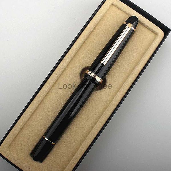 Penne stilografiche Nuova penna stilografica Jinhao X850 Pennino M metallo nero Forniture per ufficio scolastico Cancelleria per ufficio Pennino fine Penne per scrittura regali per amico HKD230904