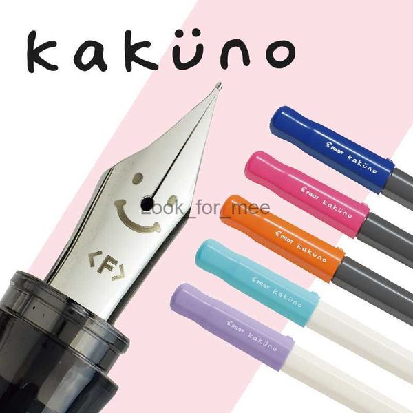 Vulpennen Nieuw Japan PILOT KaKuno Smile Vulpen FKA-1SR Basisschool Kalligrafie met Con-40 Converter Briefpapierbenodigdheden Geschenk HKD230904