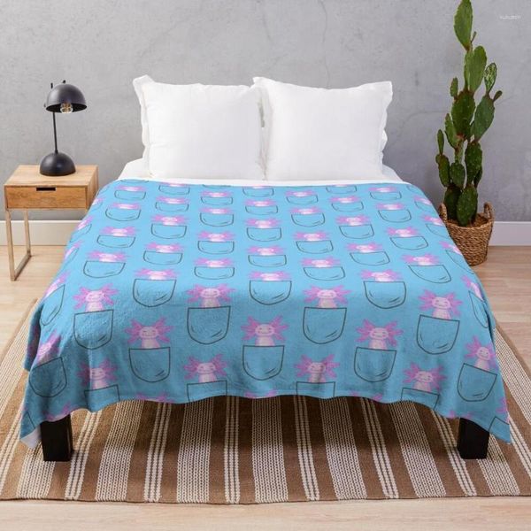 Cobertores Cute Axlotl Pet Summer Luxury Throw Blanket