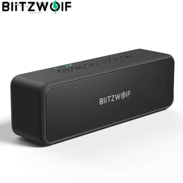 Alto-falantes portáteis BlitzWolf Alto-falante sem fio de 30W Alto-falante portátil bluetooth 3600mAh Double Drivers Bass TWS Estéreo IPX6 à prova d'água Cartão TF AUX Q230904