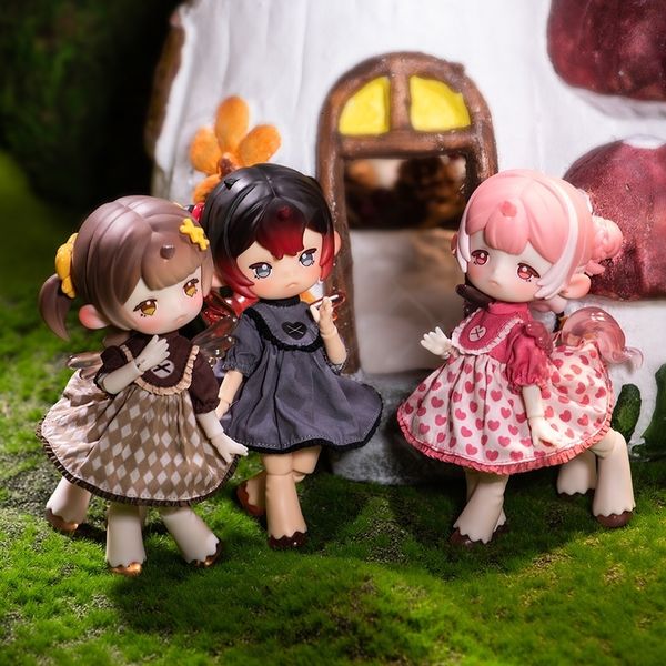 Blindbox Penny Box Obtisu11 Doll Dream Tea Party Gum Coated Bjd 112Bjd Dolls Toys Cute Action Anime Figure Model 230901