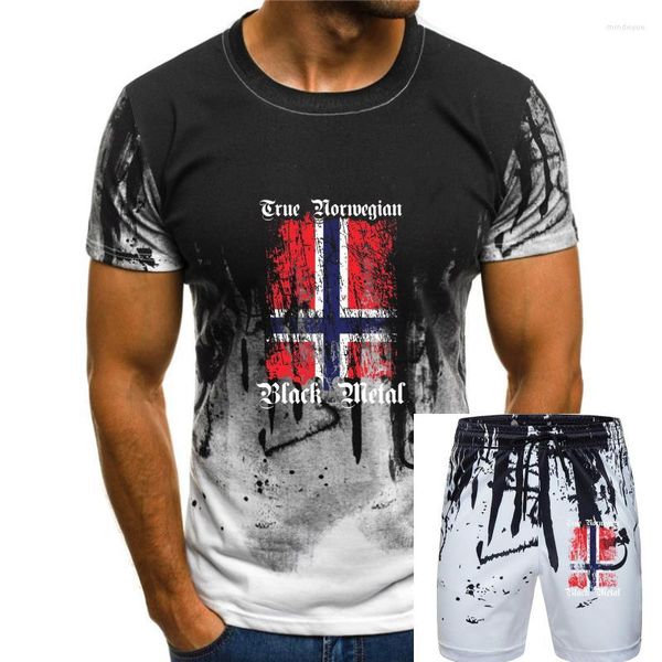 Erkeklerin Trailsits True Norveç Siyah Metal - Bayrak Edgewise T Shirt TRVE GAAHL Burzum
