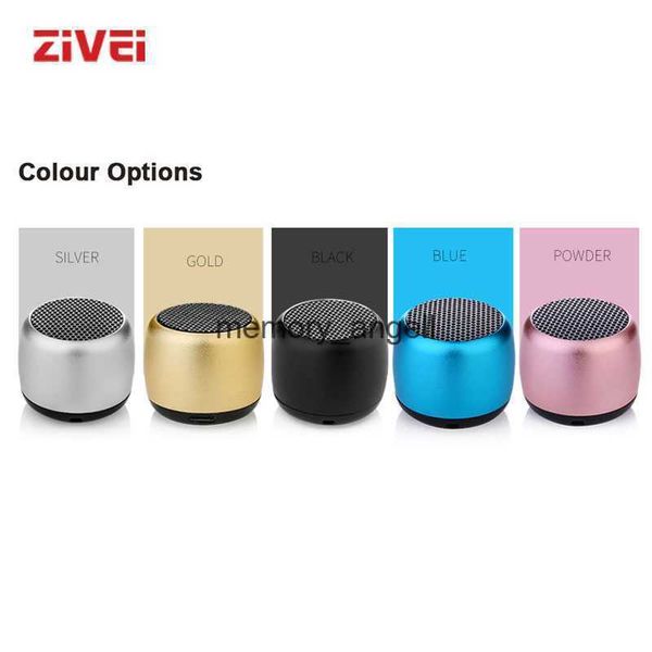 Taşınabilir Hoparlörler Zivei Bluetooth Hoparlör Mini Ses Kutusu Kablosuz Hoparlörler Taşınabilir Küçük Sesli Alaşım Kutusu Caixa De SOM Altavoz Bluetooth HKD230904