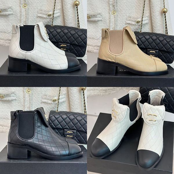 2023 Designer Luxus reine Farbe Martin Stiefeletten Damen 100% Leder Outdoor Party Diamant Schultasche Schnallen Stiefel Dame Sexy Mode Mid-Heel Komfortschuhe Größen 40