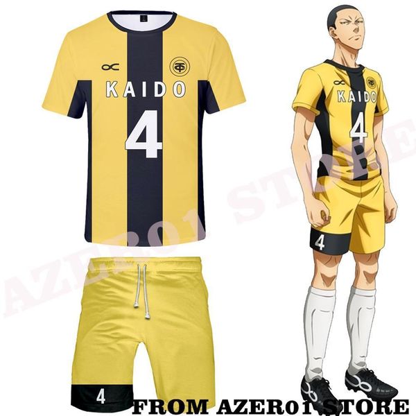 Diğer spor malzemeleri Aoashi Ao Ashi Cosplay Med T-Shirt Erkekler/Kadınlar Futbol Futbolu Üniforma İki Parça Set Takım Nagisa Akutsu Şehri Esperion Cos 230904