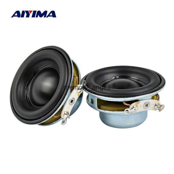 Altoparlanti portatili AIYIMA 2 pezzi Mini altoparlanti portatili 40MM 4 Ohm 5W Altoparlante gamma completa Lato in gomma NdFeB Altoparlante magnetico Suono Home Theater HKD230904