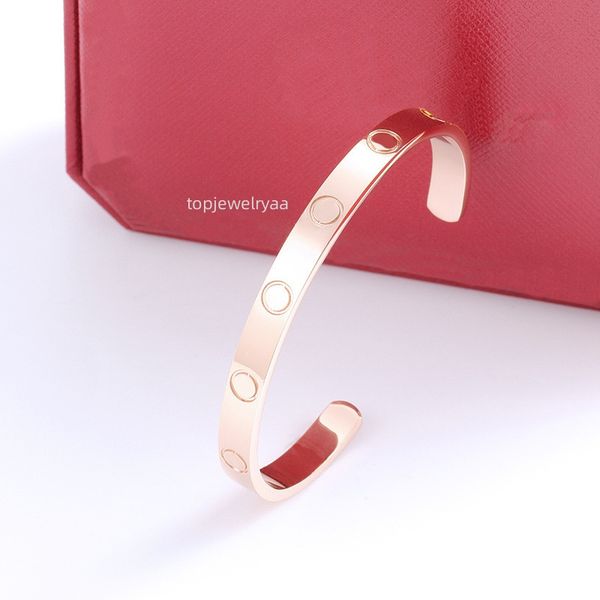 Bracciale donna designer gioielli braccialetto a vite 15-22 cm braccialetto in acciaio al titanio coppia gioielli con braccialetti cacciavite designer per donna uomo braccialetto chiodo gioielli