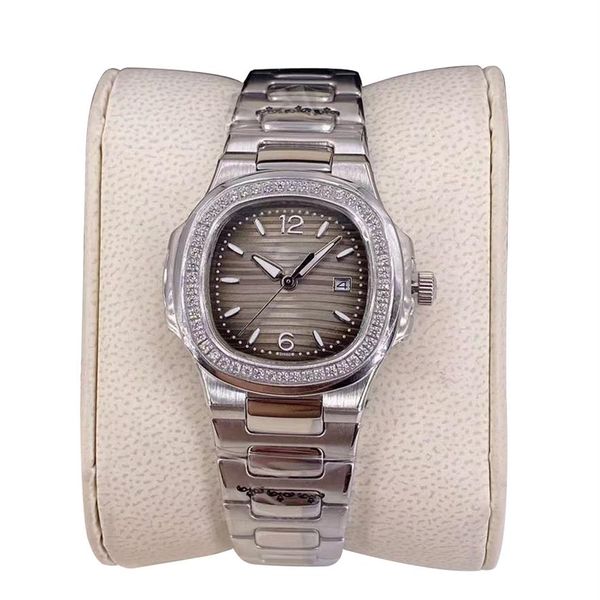 Ph32 e ph47 relógios femininos 33mm movimento de quartzo calendário aço inoxidável relógio mestre designer relógio pulso feminino diamante pulsowat2640
