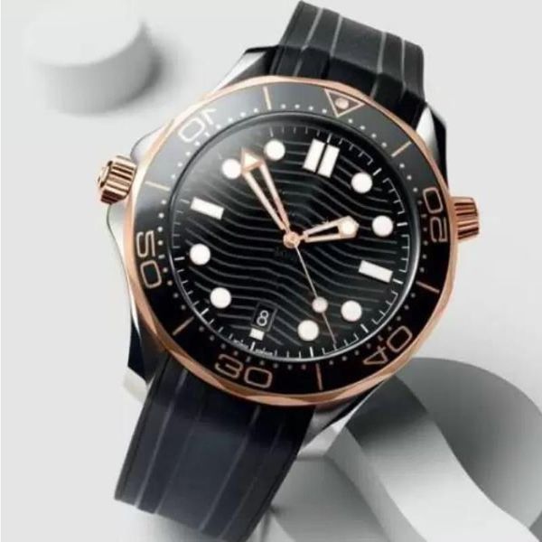 Heiße Verkäufe Bewegung Professionelle 42mm Männer Uhren Sea Diver Uhr Automatische Keramik Lünette Herren Master Für Wasserdichte Uhren Uhr Gold Wsne