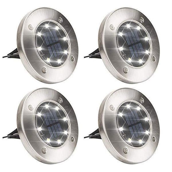 Luzes solares de jardim led, energia solar, luz enterrada sob a lâmpada, caminho ao ar livre, ponto embutido, iluminação embutida, deck underg211f