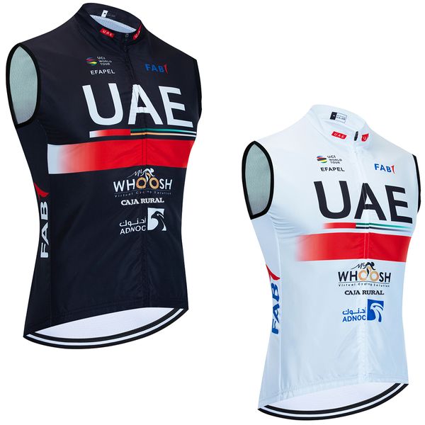 2024 UAE Radfahren Weste Jersey Sommer Ärmellose Radfahren Kleidung Maillot MTB Rennrad Windjacke Tops Racing Gilet Ropa Ciclismo