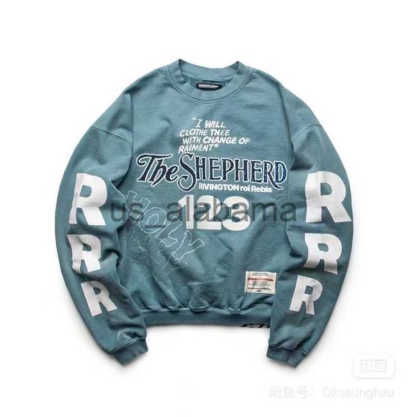 Herren Hoodies Sweatshirts The Shepherd Print Vintage RRR123 Holy Club Sweatshirts Männer Frauen Top Qualität gewaschen RRR-123 Crewneck Übergroße Anime Hoodies x0905